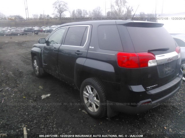 2GKFLREK6C6204138 - 2012 GMC TERRAIN SLE BLACK photo 3