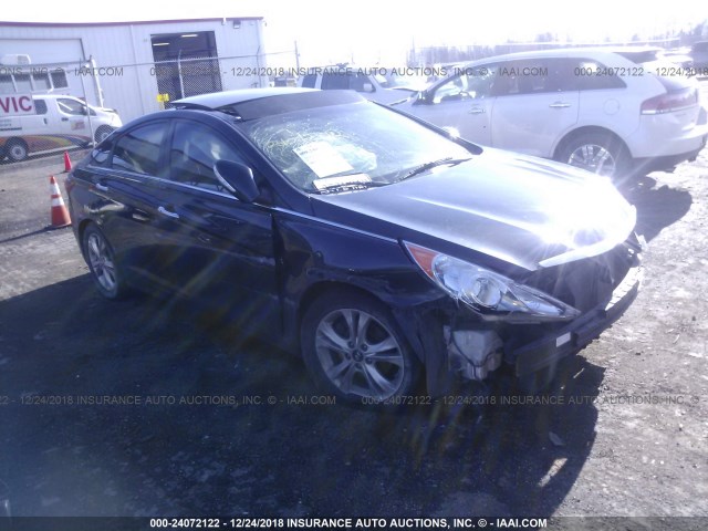 5NPEC4AC2CH324264 - 2012 HYUNDAI SONATA SE/LIMITED Dark Blue photo 1