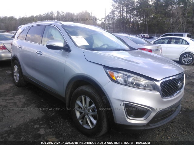 5XYPG4A37GG041756 - 2016 KIA SORENTO LX/L SILVER photo 1