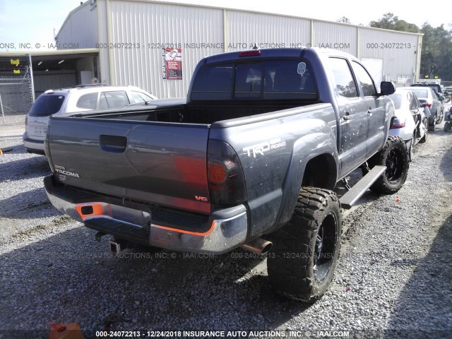 3TMLU4ENXCM094273 - 2012 TOYOTA TACOMA DOUBLE CAB 灰色 照片 4
