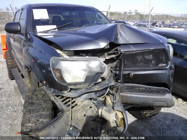 3TMLU4ENXCM094273 - 2012 TOYOTA TACOMA DOUBLE CAB 灰色 照片 6