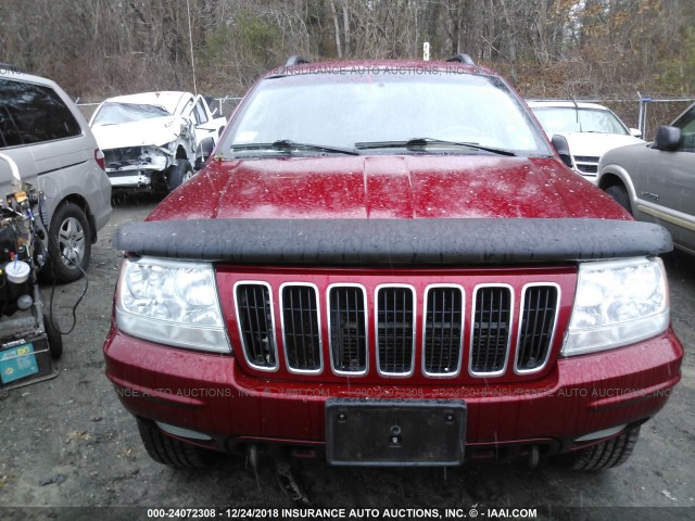 1J4GW58J52C326816 - 2002 JEEP GRAND CHEROKEE LIMITED RED photo 6