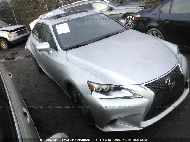 JTHBF1D24E5024352 - 2014 LEXUS IS 250 SILVER photo 1