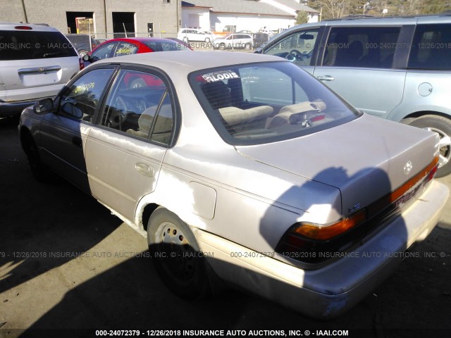 2T1AE00E7PC009053 - 1993 TOYOTA COROLLA LE GOLD photo 3