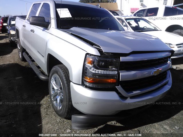 3GCPCPEH4JG331416 - 2018 CHEVROLET SILVERADO C1500 CUSTOM SILVER photo 1