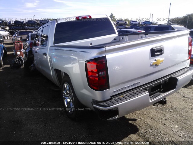 3GCPCPEH4JG331416 - 2018 CHEVROLET SILVERADO C1500 CUSTOM SILVER photo 3