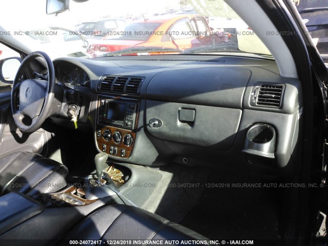 4JGAB54E91A251768 - 2001 MERCEDES-BENZ ML 320 BLACK photo 5