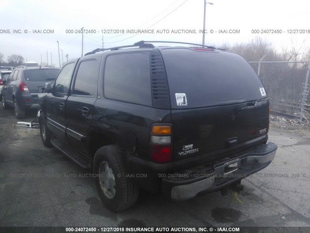 1GKEK13ZX4J298836 - 2004 GMC YUKON BLACK photo 3