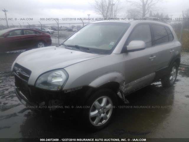 KM8JN12D15U150268 - 2005 HYUNDAI TUCSON GLS/LX GRAY photo 2