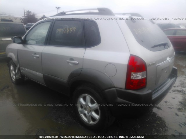 KM8JN12D15U150268 - 2005 HYUNDAI TUCSON GLS/LX GRAY photo 3