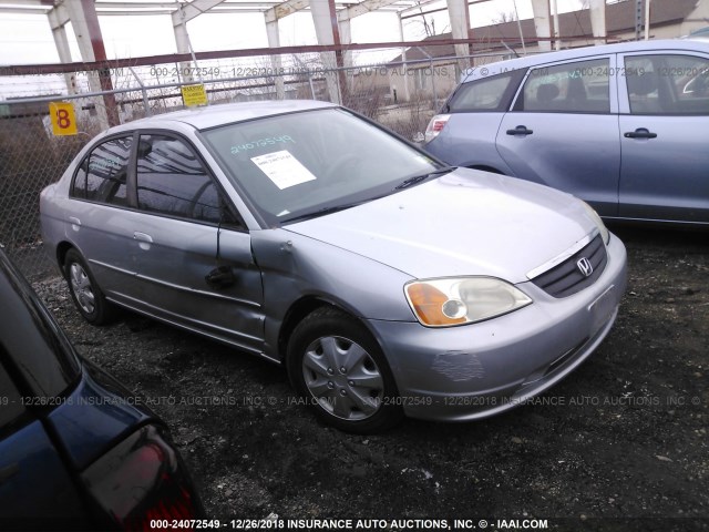 2HGES16503H560773 - 2003 HONDA CIVIC LX SILVER photo 1