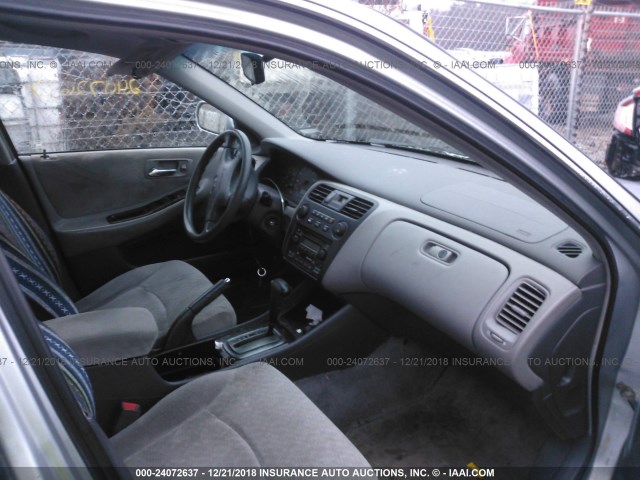 1HGCG66862A153487 - 2002 HONDA ACCORD EX/SE SILVER photo 5