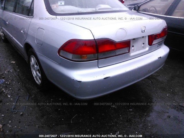 1HGCG66862A153487 - 2002 HONDA ACCORD EX/SE SILVER photo 6