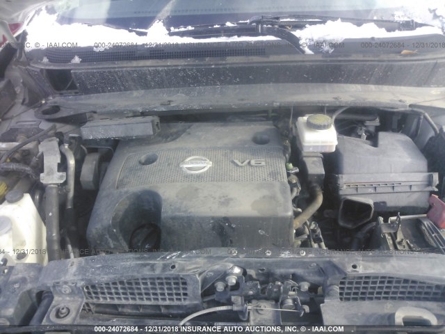 5N1AR2MM8DC637379 - 2013 NISSAN PATHFINDER S/SV/SL/PLATINUM SILVER photo 10