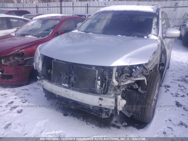 5N1AR2MM8DC637379 - 2013 NISSAN PATHFINDER S/SV/SL/PLATINUM SILVER photo 6