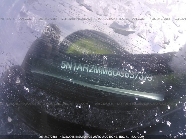 5N1AR2MM8DC637379 - 2013 NISSAN PATHFINDER S/SV/SL/PLATINUM SILVER photo 9