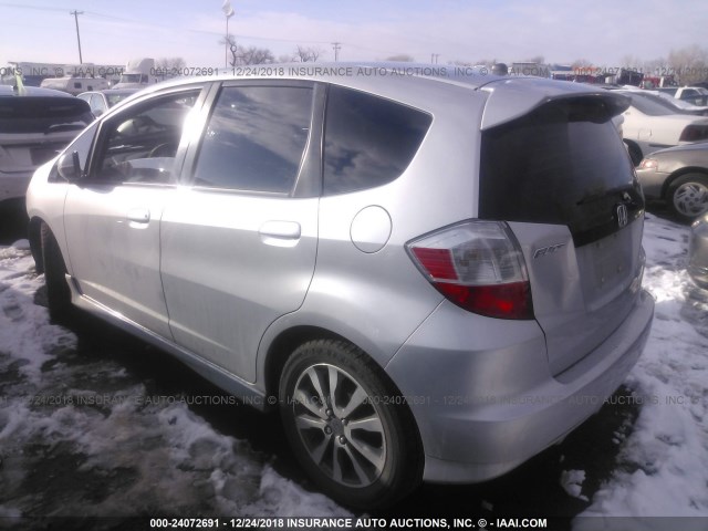 JHMGE8H58CS007350 - 2012 HONDA FIT SPORT SILVER photo 3