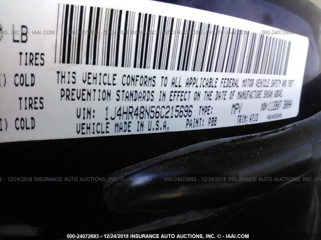 1J4HR48N56C215696 - 2006 JEEP GRAND CHEROKEE LAREDO/COLUMBIA/FREEDOM 蓝色 照片 9