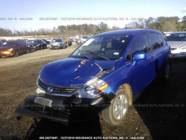 3N1BC1CP1CK263693 - 2012 NISSAN VERSA S/SL BLUE photo 2