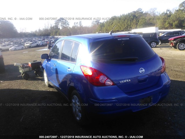 3N1BC1CP1CK263693 - 2012 NISSAN VERSA S/SL BLUE photo 3