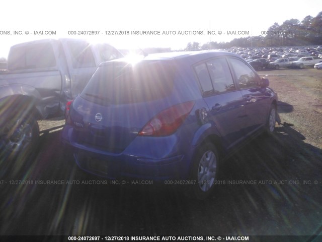 3N1BC1CP1CK263693 - 2012 NISSAN VERSA S/SL BLUE photo 4