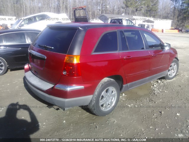 2A4GM68416R658092 - 2006 CHRYSLER PACIFICA TOURING RED photo 4
