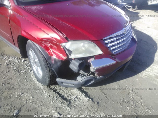 2A4GM68416R658092 - 2006 CHRYSLER PACIFICA TOURING RED photo 6