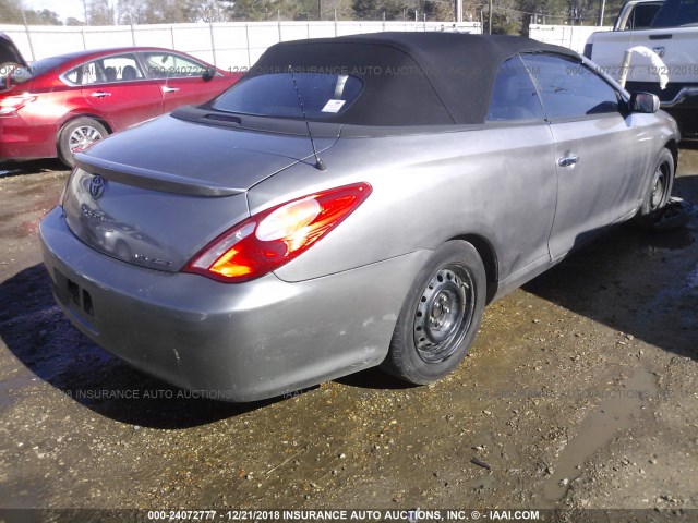 4T1FA38P66U076619 - 2006 TOYOTA CAMRY SOLARA SE/SLE GRAY photo 4
