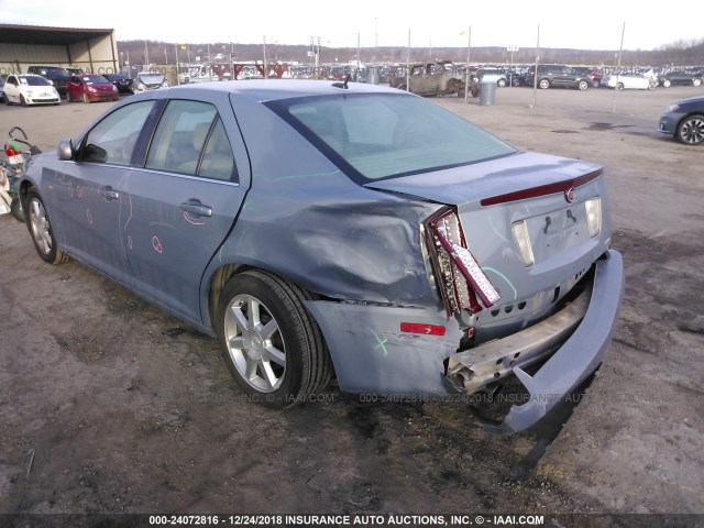 1G6DW677170192855 - 2007 CADILLAC STS Light Blue photo 3