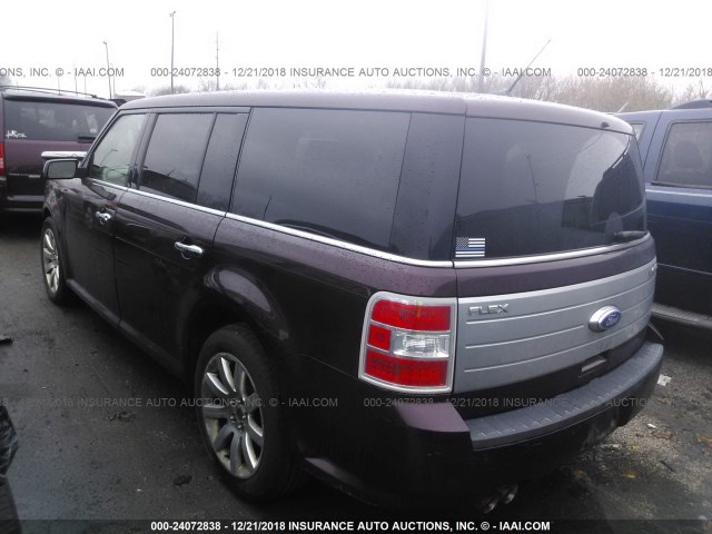 2FMGK5DC6BBD30040 - 2011 FORD FLEX LIMITED მუქწითელი ფოტო 3