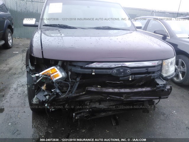 2FMGK5DC6BBD30040 - 2011 FORD FLEX LIMITED მუქწითელი ფოტო 6