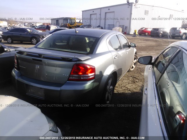 1B3LC56RX8N149992 - 2008 DODGE AVENGER SXT GRAY photo 4