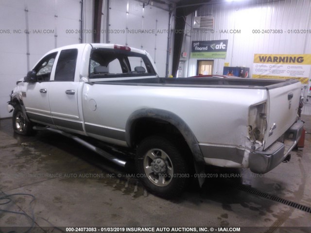 3D7KS28A98G108089 - 2008 DODGE RAM 2500 ST/SLT WHITE photo 3