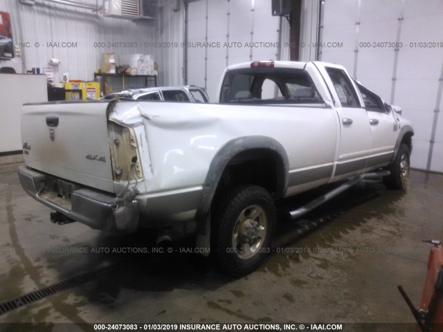 3D7KS28A98G108089 - 2008 DODGE RAM 2500 ST/SLT WHITE photo 4