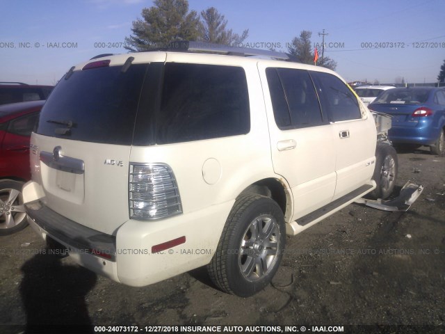 4M2EU48827UJ23128 - 2007 MERCURY MOUNTAINEER PREMIER WHITE photo 4