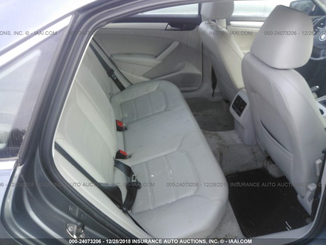 1VWBP7A35DC069824 - 2013 VOLKSWAGEN PASSAT SE GRAY photo 8