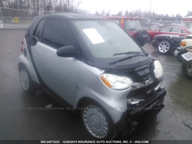 WMEEJ31X79K221047 - 2009 SMART FORTWO PURE/PASSION SILVER photo 1