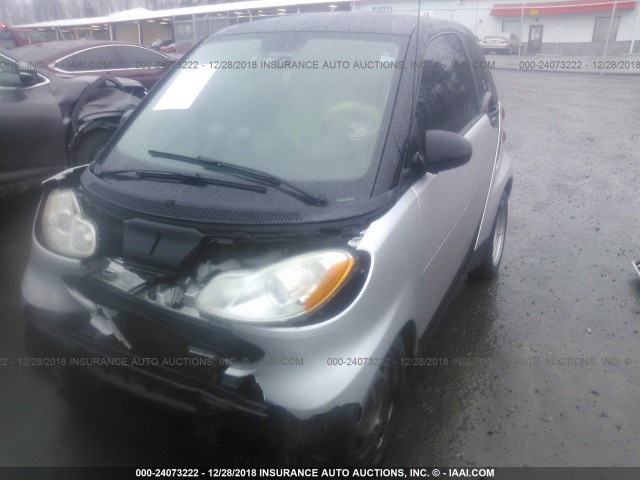 WMEEJ31X79K221047 - 2009 SMART FORTWO PURE/PASSION SILVER photo 2