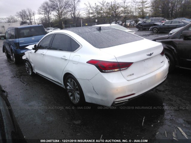 KMHGN4JE3FU089061 - 2015 HYUNDAI GENESIS 3.8L WHITE photo 3