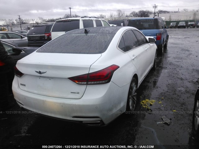 KMHGN4JE3FU089061 - 2015 HYUNDAI GENESIS 3.8L WHITE photo 4