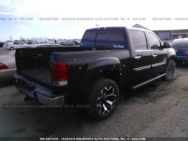 3GTP1VE06BG180844 - 2011 GMC SIERRA C1500 SLE BLACK photo 4