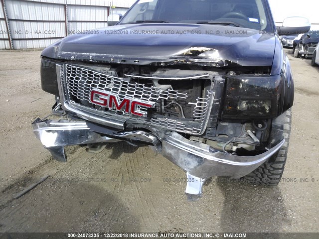 3GTP1VE06BG180844 - 2011 GMC SIERRA C1500 SLE BLACK photo 6