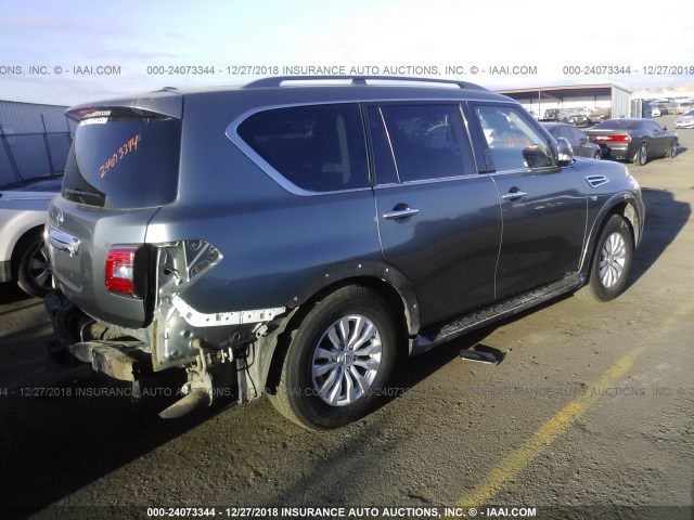 JN8AY2NC1J9553821 - 2018 NISSAN ARMADA SV/SL/PLATINUM GRAY photo 4