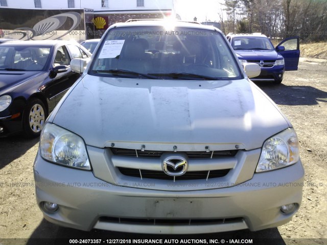 4F2YZ02Z76KM02454 - 2006 MAZDA TRIBUTE TAN photo 6