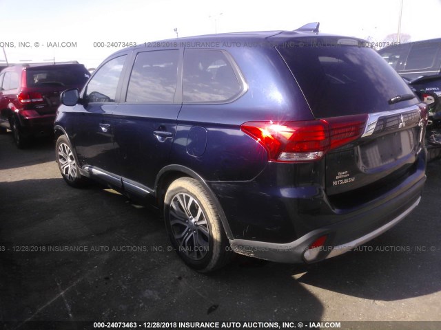 JA4AD2A30HZ043669 - 2017 MITSUBISHI OUTLANDER ES BLUE photo 3