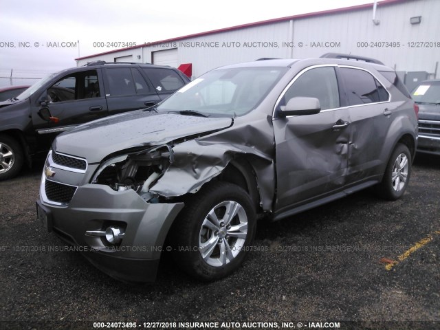 2GNFLNE56C6315990 - 2012 CHEVROLET EQUINOX LT GRAY photo 2