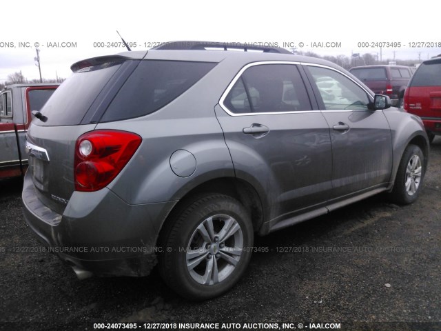 2GNFLNE56C6315990 - 2012 CHEVROLET EQUINOX LT GRAY photo 4