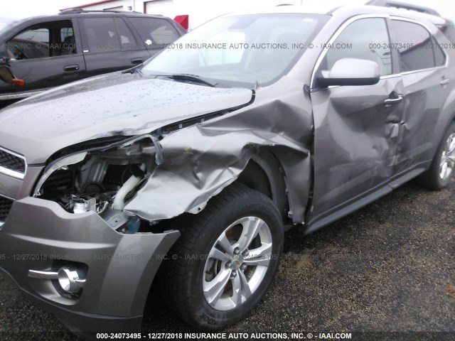 2GNFLNE56C6315990 - 2012 CHEVROLET EQUINOX LT GRAY photo 6