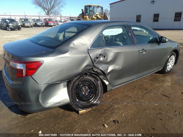 4T4BF1FK8CR256620 - 2012 TOYOTA CAMRY SE/LE/XLE GRAY photo 6