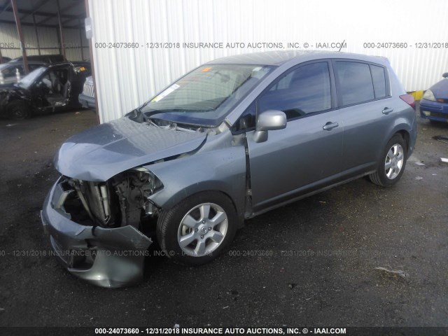 3N1BC1CP0BL376446 - 2011 NISSAN VERSA S/SL GRAY photo 2